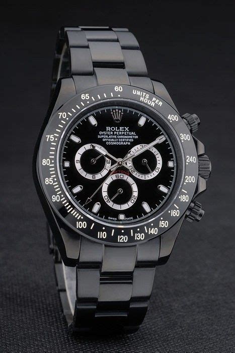 rolex daytona black ion plated tachymeter|rolex chronograph specs.